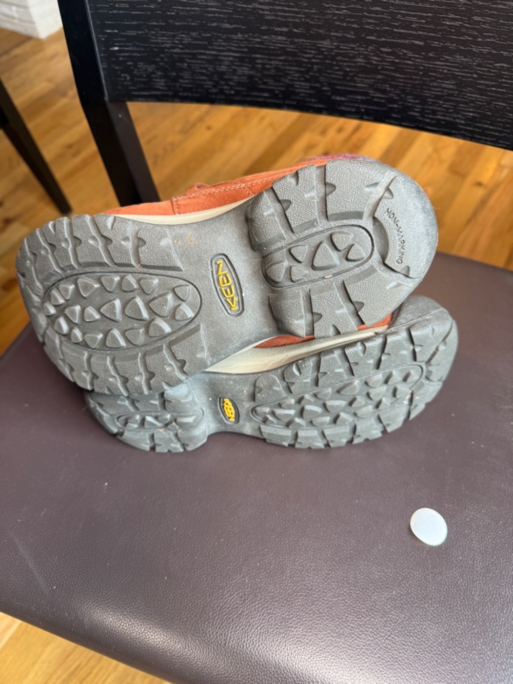 KEEN Kaci III Winter Mid Waterproof Boots Tortoise Shell Red Plaid Size 9 - Picture 5 of 6